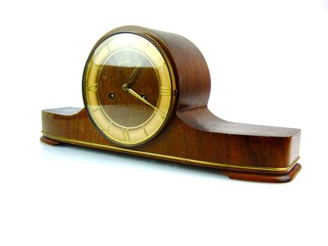 junghans exacta chiming antique mantel clock art deco german hermle