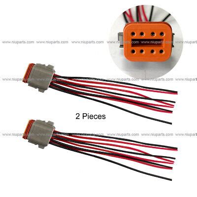pcs  pin enginegearbox connector socket male  headlight assembly peterbilt ebay