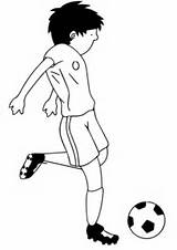 Futbol Dibujo Porteros Jugando sketch template