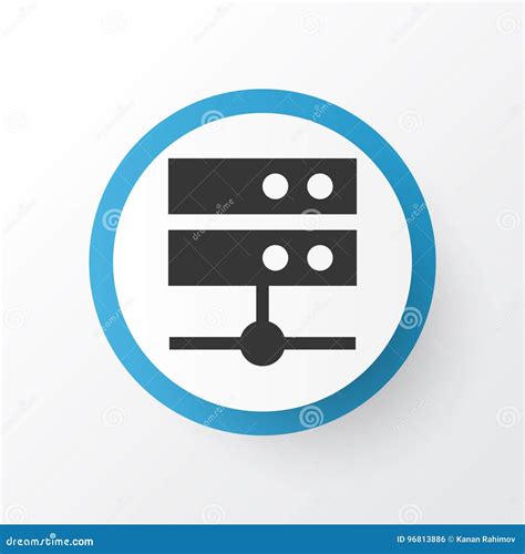 media server icon symbol premium quality isolated datacenter element