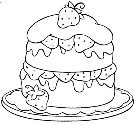 ice cream cake food page coloring pages