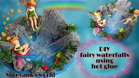 Diy Hot Glue Waterfall Beautiful Showpiece For Home Decor Youtube