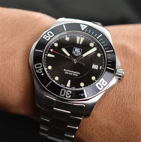 tag heuer aquaracer automatic mm mens divers  wab stainless