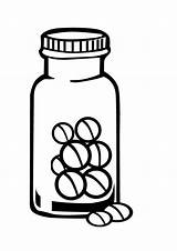 Medicine Bottle Drawing Coloring Pages Getdrawings sketch template