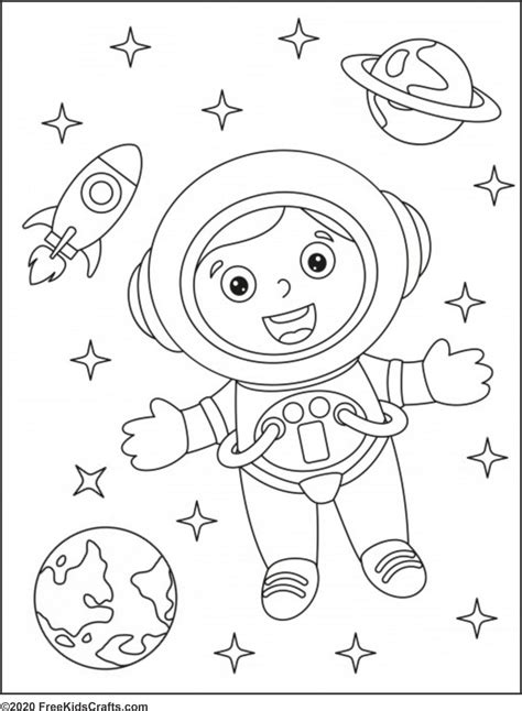 printable space coloring pages
