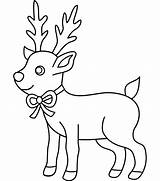 Reindeer Drawing Antlers Coloring Pages Drawings Getdrawings sketch template