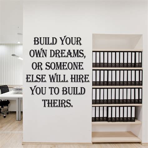 build   dreams wall sticker quote wall chimp uk