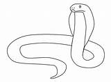Serpiente Animales sketch template