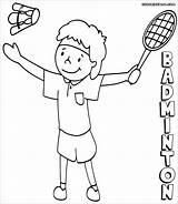 Badminton Coloringbay sketch template