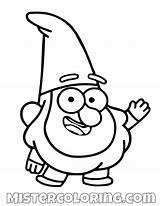 Gravity Falls Coloring Pages Gnome Lineart Printable Kids Cartoon Fall Comment Autumn Comments 1096px Xcolorings sketch template