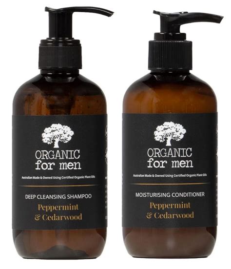 shampoo conditioner duo pack organic  men