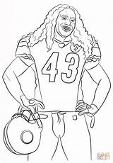Coloring Pages Troy Polamalu Football Printable Brady Tom Curry Stephen Lewis Ray Sport Cartoon Nfl Color Drawing Print Template Kids sketch template