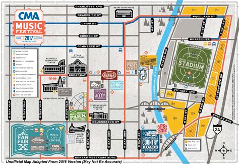 updated festival map unofficial  cma  festival map cma fest autograph signing