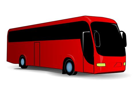 red bus png image purepng  transparent cc png image library