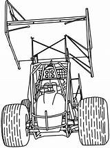 Sprint Car Dirt Drawing Cars Coloring Modified Pages Racing Track Race Speedway Imca Color Template Mower Lawn Choose Board Tattoos sketch template