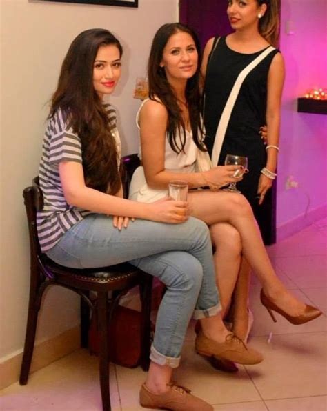 Nausheen Shah With Sana Javed Spotted Drinking And