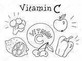 Vitamin Drawing Kids Sketch Vector Drawings sketch template