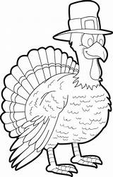 Coloring Turkey Thanksgiving Printable Kids Click sketch template