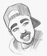 Cartoon Drawing 2pac Tupac Portrait Eminem Sketch Anime Fliiby Reference Drawings Getdrawings sketch template