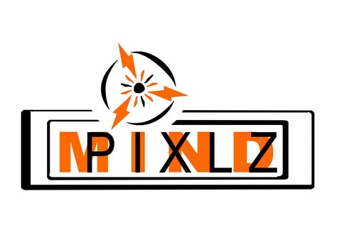 orange  black logo   word npixlz   side