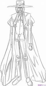 Hellsing Alucard Designlooter Dragoart sketch template