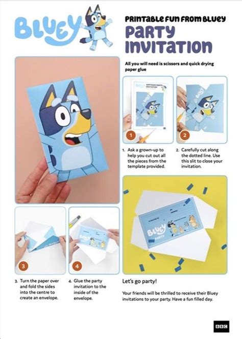 official bluey invitations   practical parenting