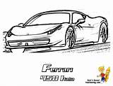 Coloring Ferrari Car Coloringhome sketch template