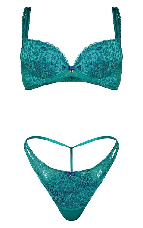 emerald green ann summers sexy lace plunge bra prettylittlething