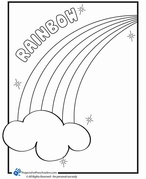 preschool coloring pages  rainbows   preschool