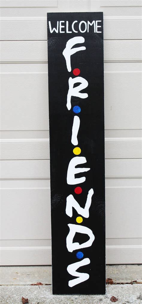 friends tv show  board friends logo front porch sign etsy