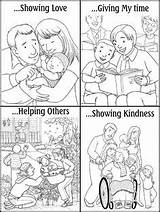 Primary Church Lds Crafts Generosity Kindness Fhe Awana Forgiveness sketch template