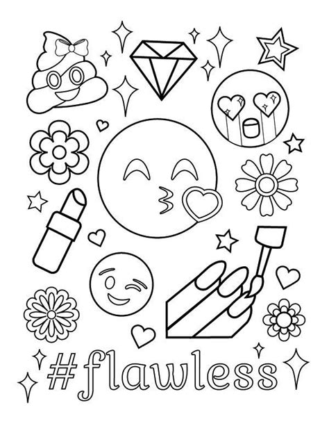 emoji coloring pages coloring pages