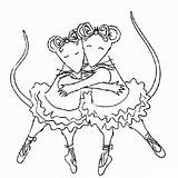 Coloring Ballerina Pages Printable Balerina sketch template