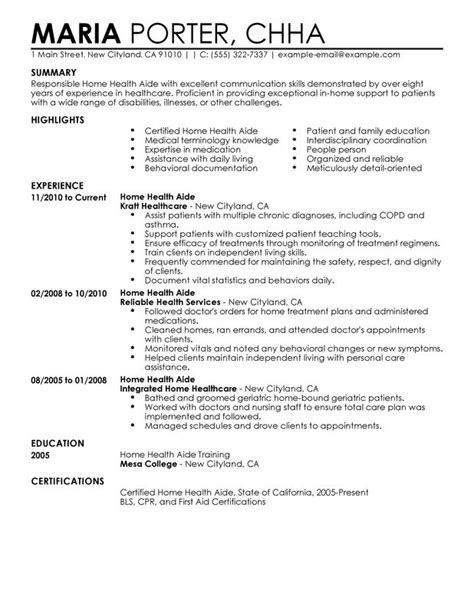 home health aide resume examples easy guide pro tips
