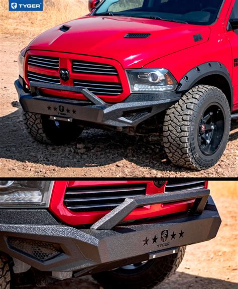 tyger fury front bumper fit   ram    classic textured black