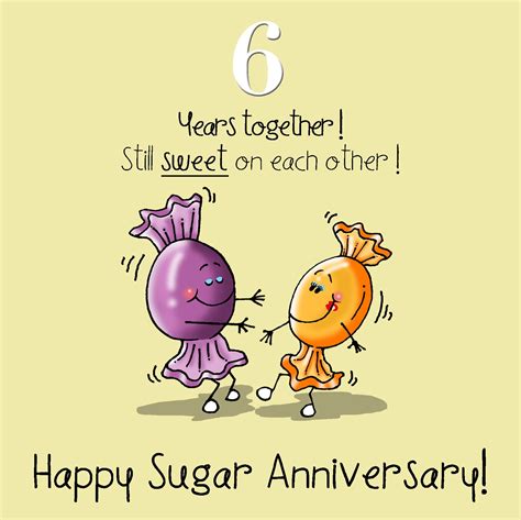 anniversary  card happy sugar anniversary