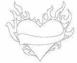 Coloring Hearts Fire Heart Pages Wings Flames Drawing Getcolorings Printable Flame Color Getdrawings sketch template