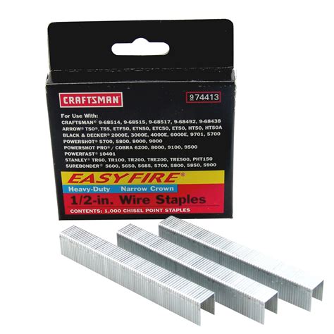 narrow crown staples  pk heavy duty power staples  kmart