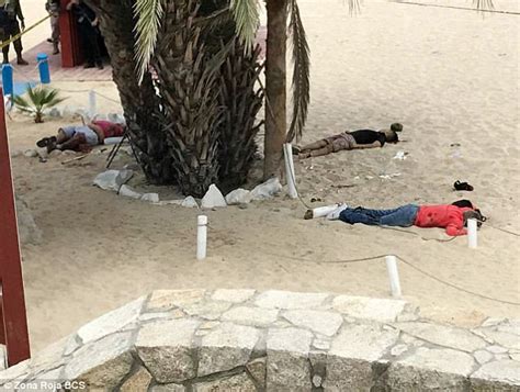 gunmen attack mexico s playa palmilla beach killing 3 daily mail online