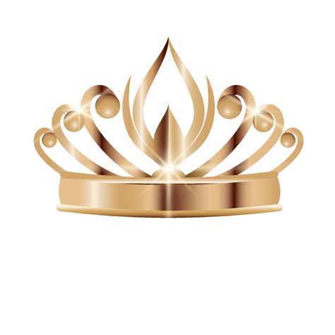 gold crown isolated  white backgrounds realistic vintage royal crown