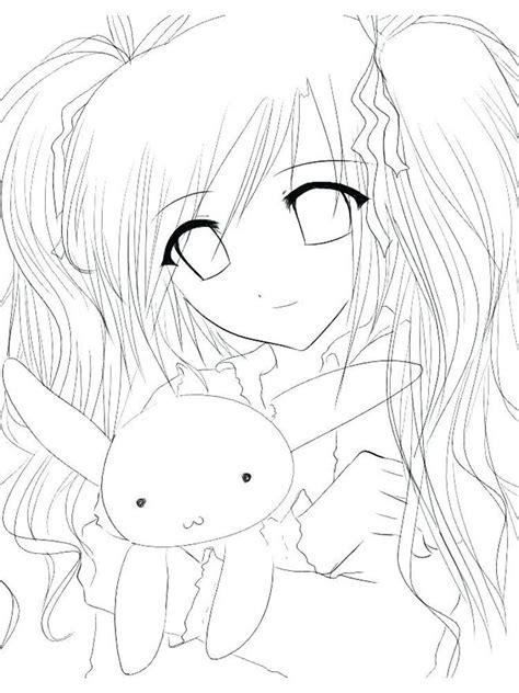 kawaii anime coloring pages anime coloring pages
