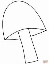 Coloring Mushroom Pages Mushrooms sketch template