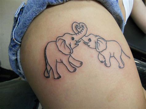 elephant tattoo on thigh designs ideas and meaning tattoos for you