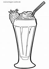 Malvorlage Milkshake Trinken Milchshake Malvorlagen Smoothies Batido Getränke Dibujo öffnen sketch template