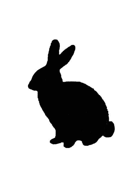 bunny silhouettes clipart  clipart  clipart