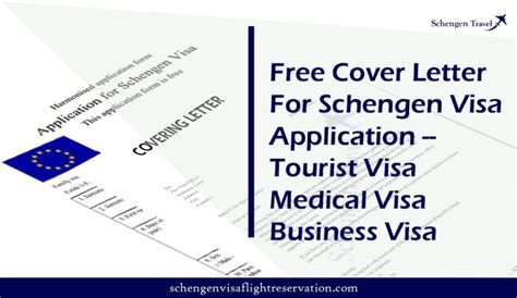 cover letter  schengen visa applicationtourist visa