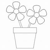 Flower Pot Coloring Pages Flowers High Resolution Flowerpot Roses Widescreen Backgrounds sketch template