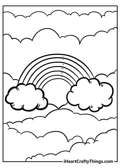 rainbow coloring pages   printables