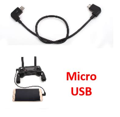 dji mavic mini  android devices custom data cable cm microusb
