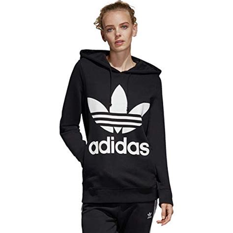 adidas originals womens trefoil hoodie hooded sweatshirt  amazon womens clothing store